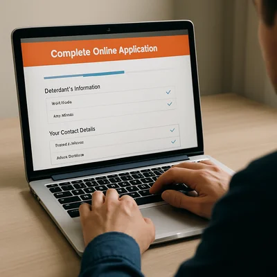 Online application form